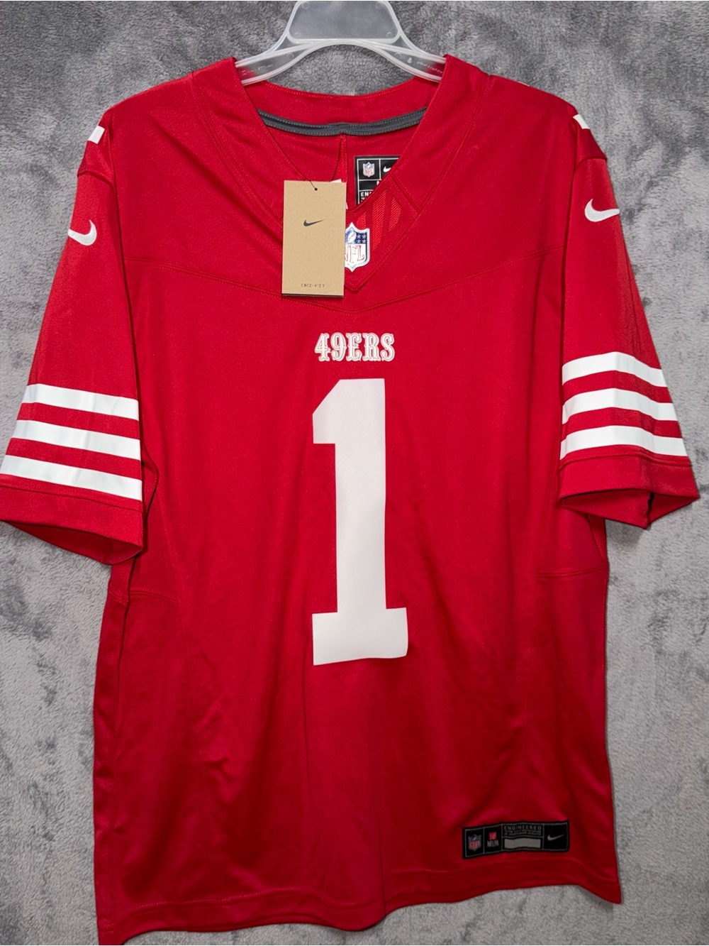 Nike Dri Fit NFL 49ers Samuel Sr #1 Vapor FUSE Ltd Jersey Mens Size Medium New